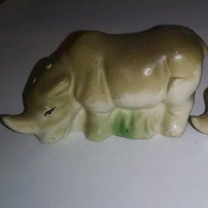 #22 Grazing Rhinos Salt and Pepper Shakers